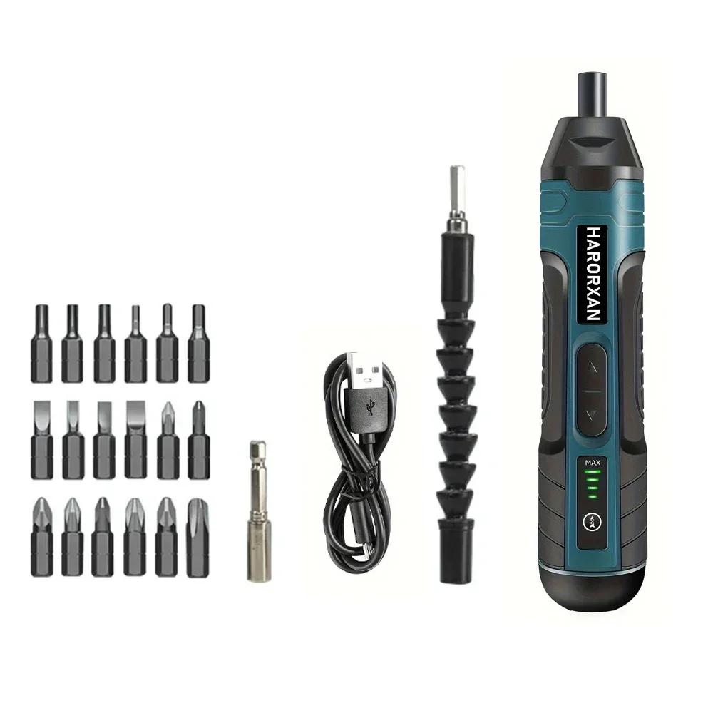 

Upgraded 3.6V Lithium Battery Mini Electric Drill Set - Cordless Power Tool for Household Repairs, 1300mAh Rechargeable