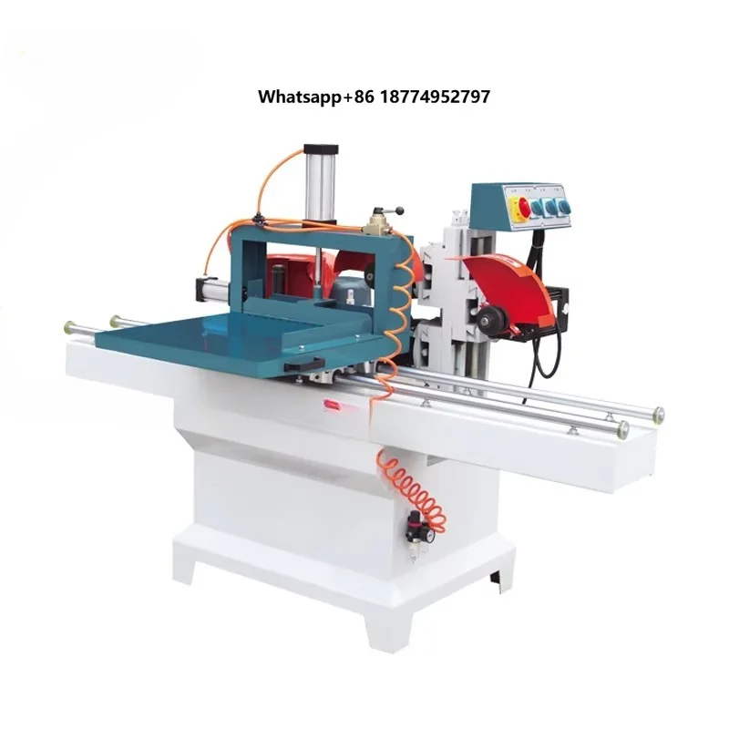 Double Guide Rail Wood Tenoner Machine Five Saw Blade Tenon Cutting Mortising Machine
