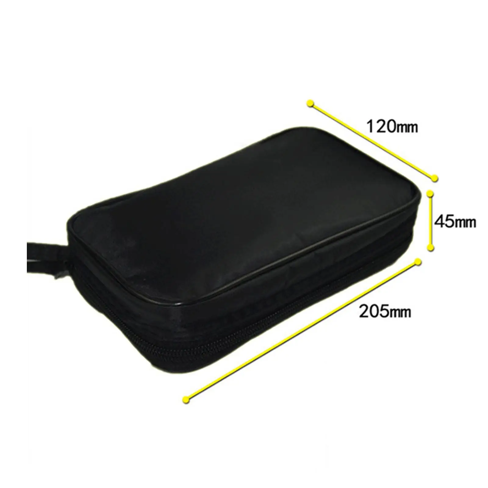 Canvas Multimeter Storage Box Double Layer Zipper Protective Meter Tool Bag Handy Organizer for Professional Testers