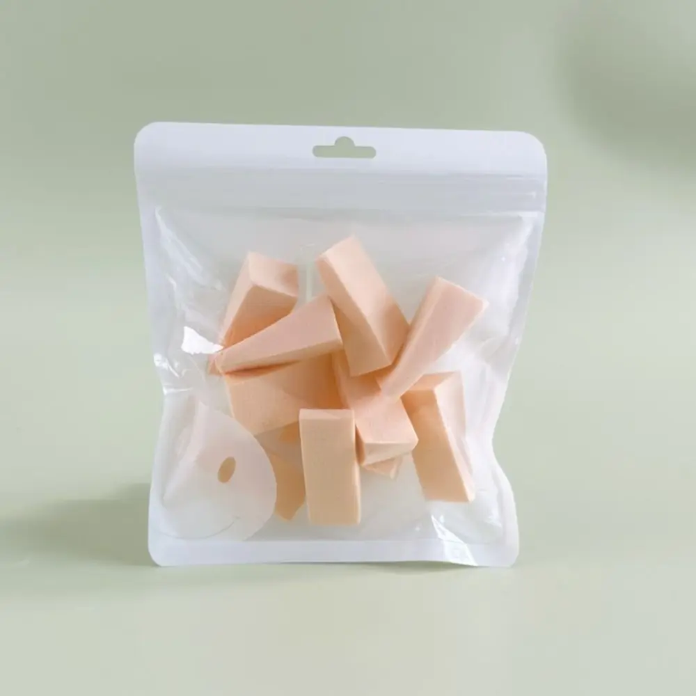 Esponja de maquiagem triangular macia lavável, esponja de pó suave seca e molhada, mini mistura de manchas, sopro cosmético feminino