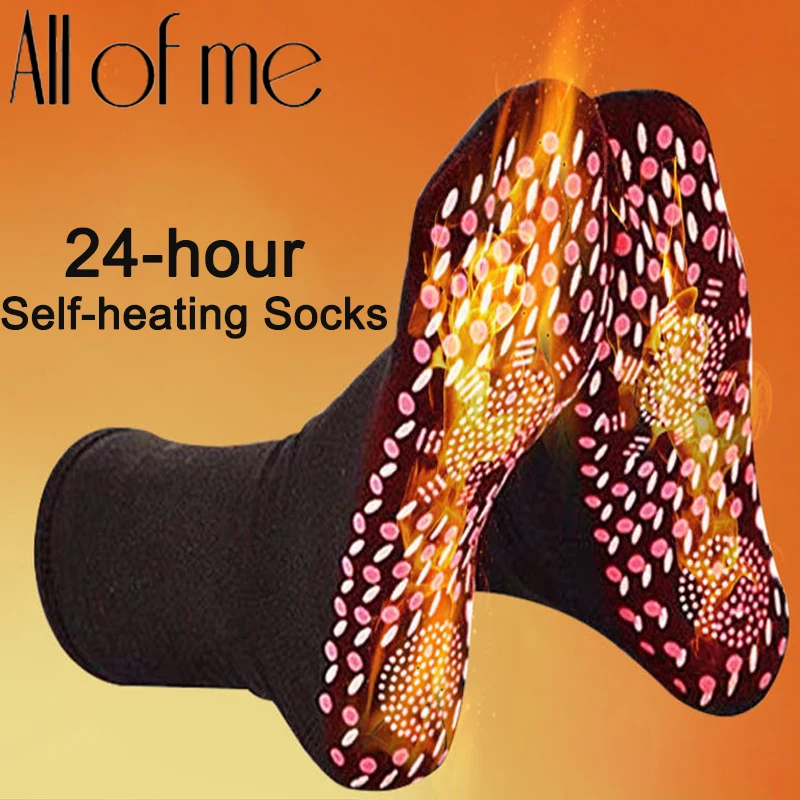 Unisex Self Heated Health Care Warm Socks Tourmaline Magnetic Therapy Foot Sox Massager Pain Relief Pression Sports Thermal Sock