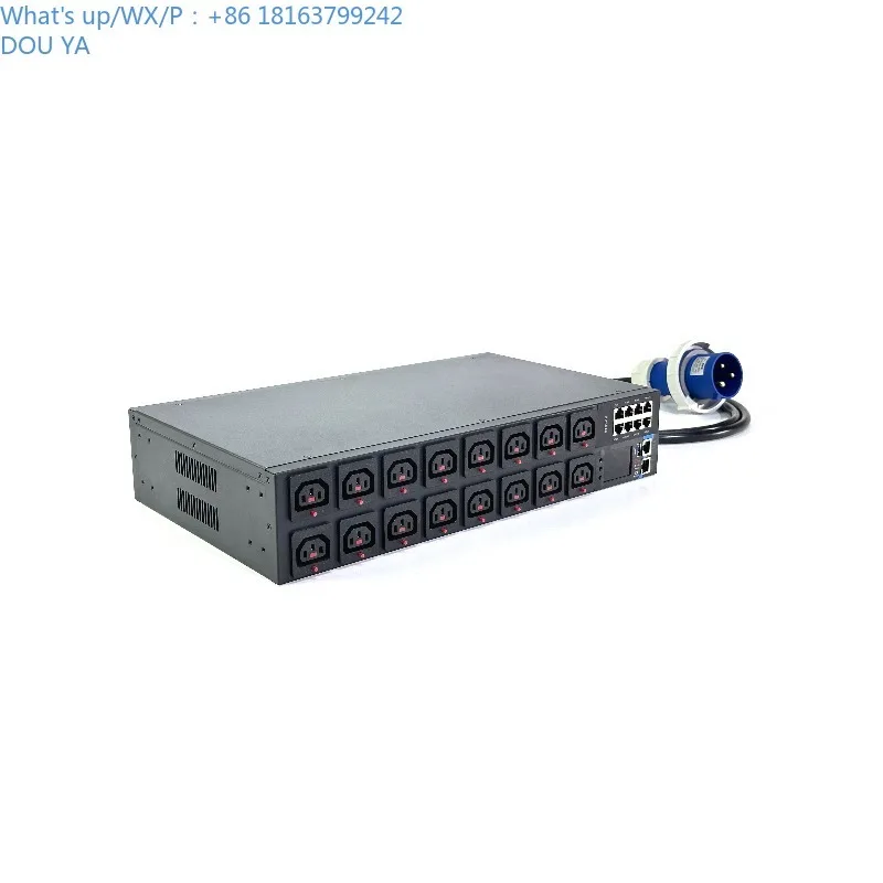

Intelligent Rack PDU 2U 16 Ports C13 10A Monitored Individually SNMP with IO Re mote Monitoring for Data Center