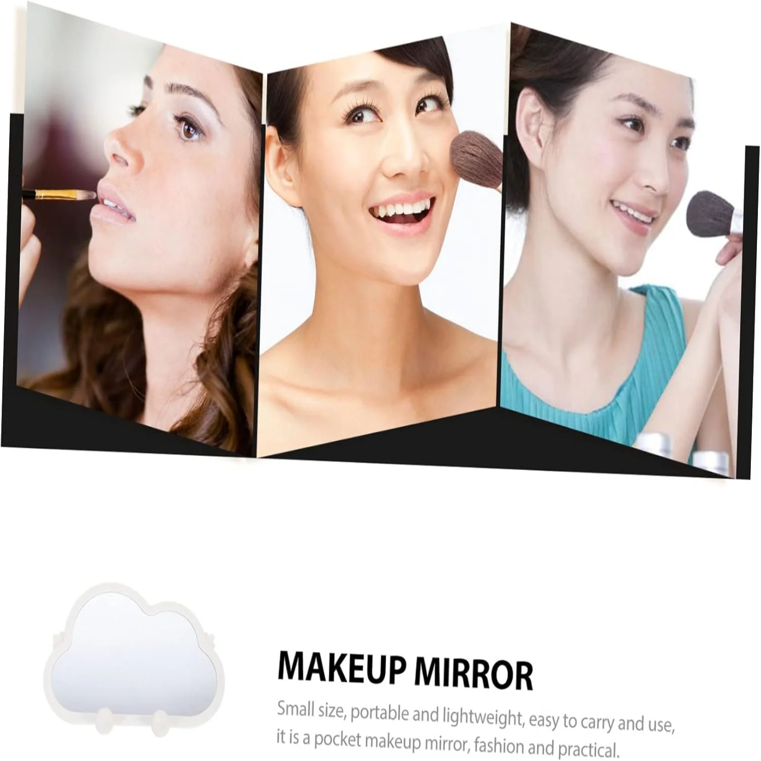 Locker Accessories 2pcs Beauty  Portable Vanity  Countertop Dressing   Vertical Dining Table Abs White White Cloud  Nursery