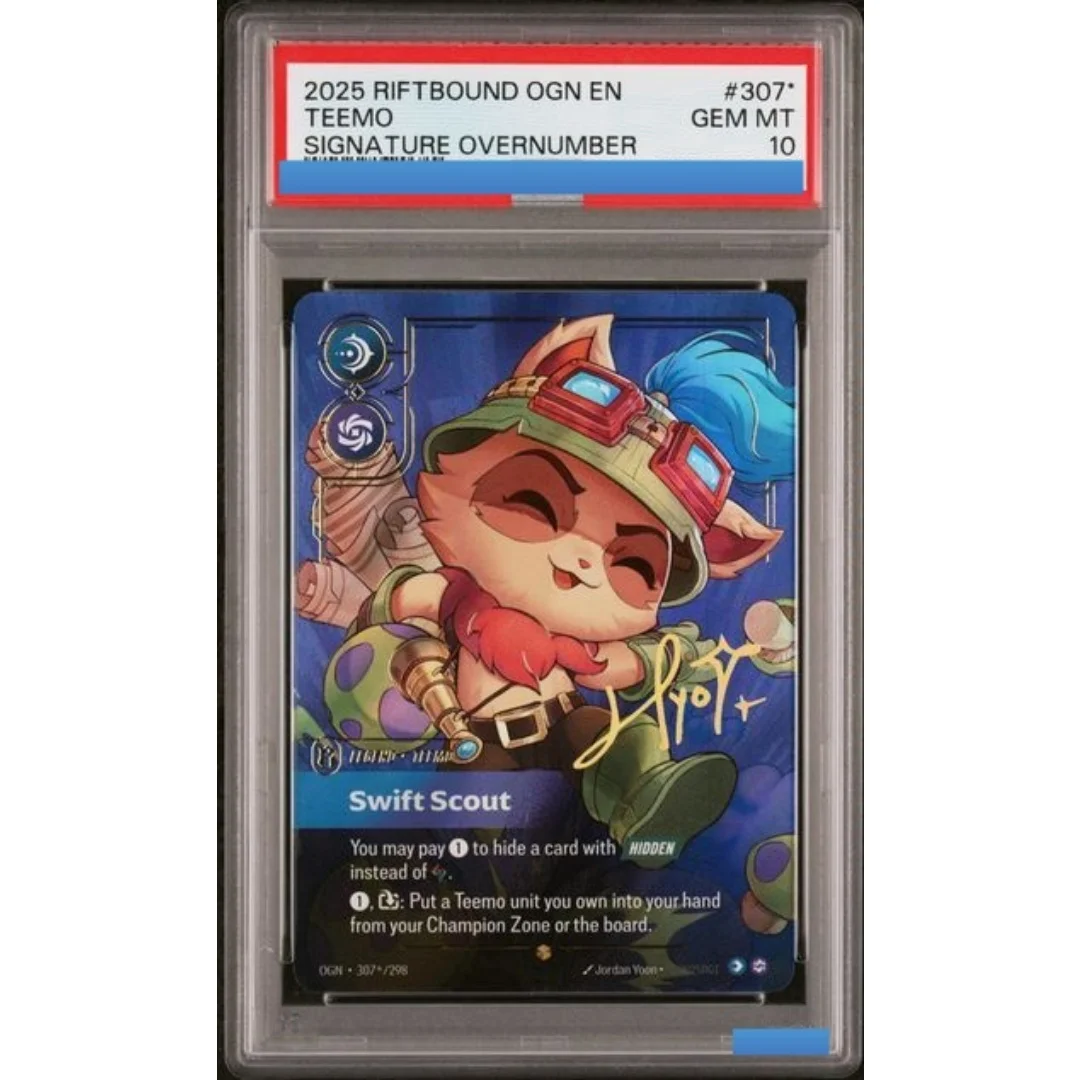 DIY RIFTBOUND LEAGUE OF LEGENDS OGN ORIGINS KAI'SA AHRI SETT SIGNATURE OVERNUMBER Authentication Grading 10 Collection Game Card - view 6