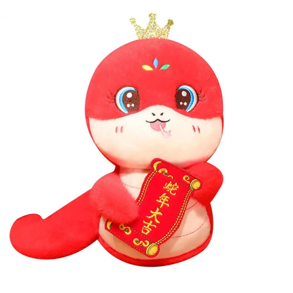 Year of Snake Collectible Chinese New Year Snake Plush Doll Set for Spring Festival Table Decoration Year of Snake Mascot