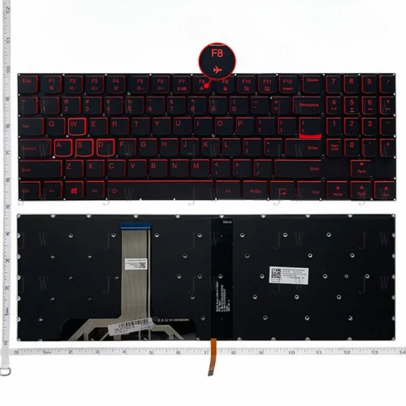 

DDZ США Новая клавиатура для Lenovo Legion Y530-15ICH Y7000P-1060 Белый кристалл с подсветкой