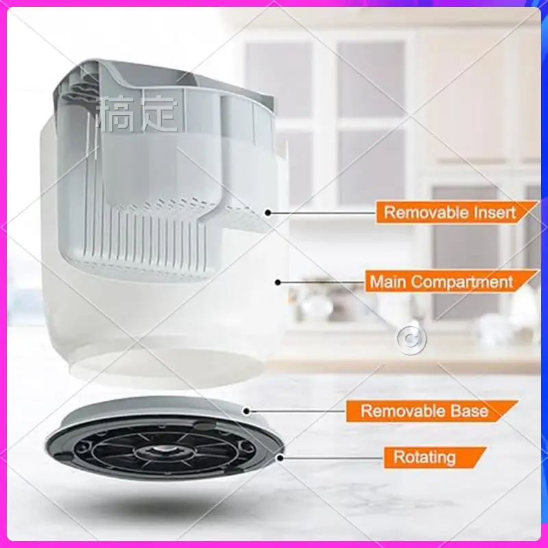 

NEW-Utensil Holder For Kitchen Counter - Rotating Cooking Utensil Holder Rest Cooking Tool Space Saver Utensil Holder Durable Gr