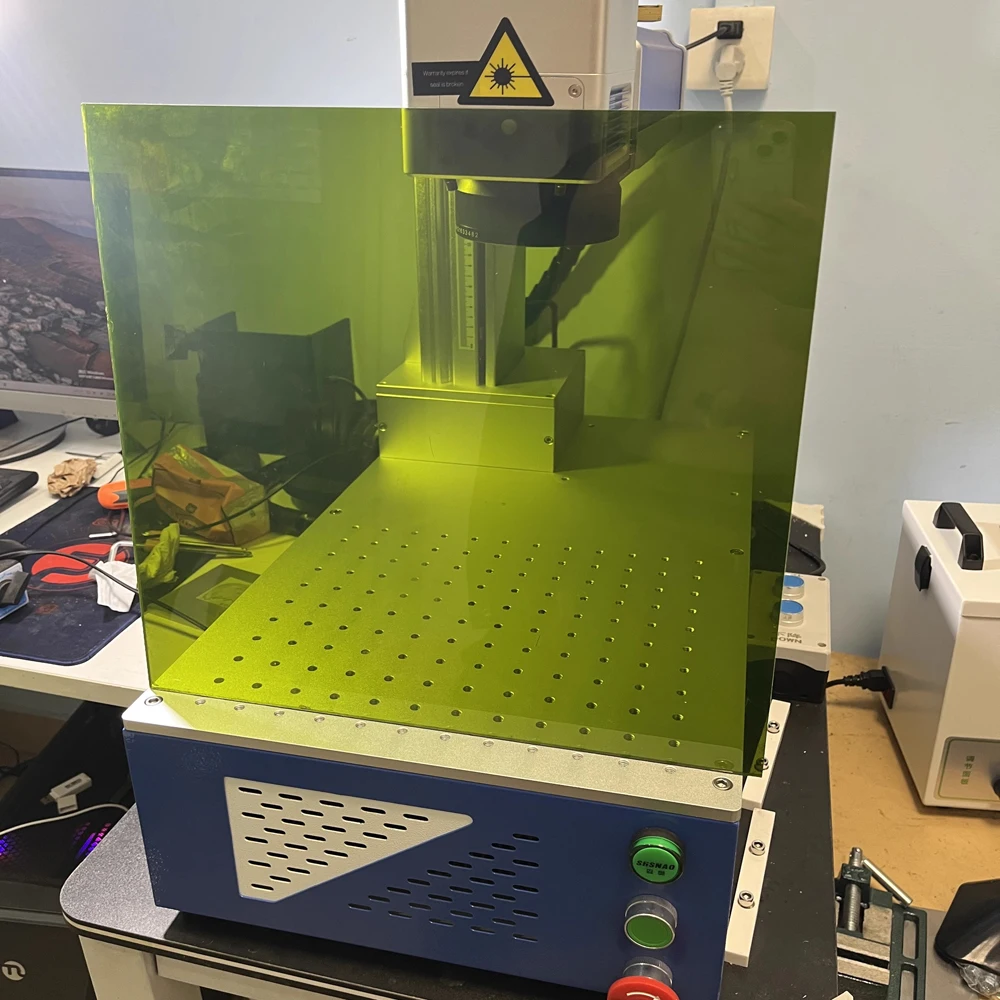 With Laser protection cover 20W 30W 50W 60W Portable Fiber Laser Marking Machine for Metal