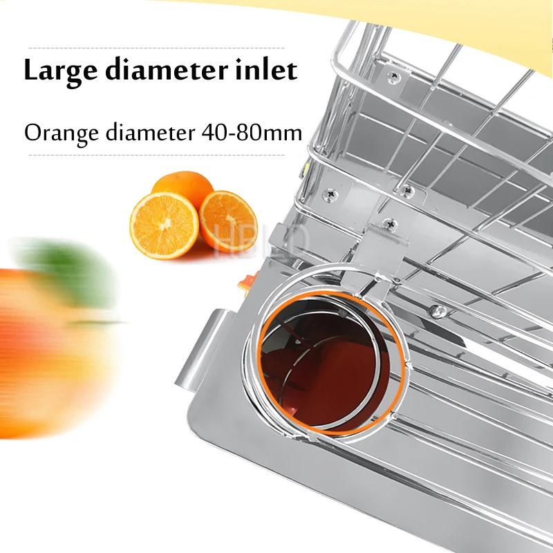 2024 New Commercial Juicer, Vertical Desktop Orange And Citrus Juicer, Stainless Steel Fully Automatic Juicer
