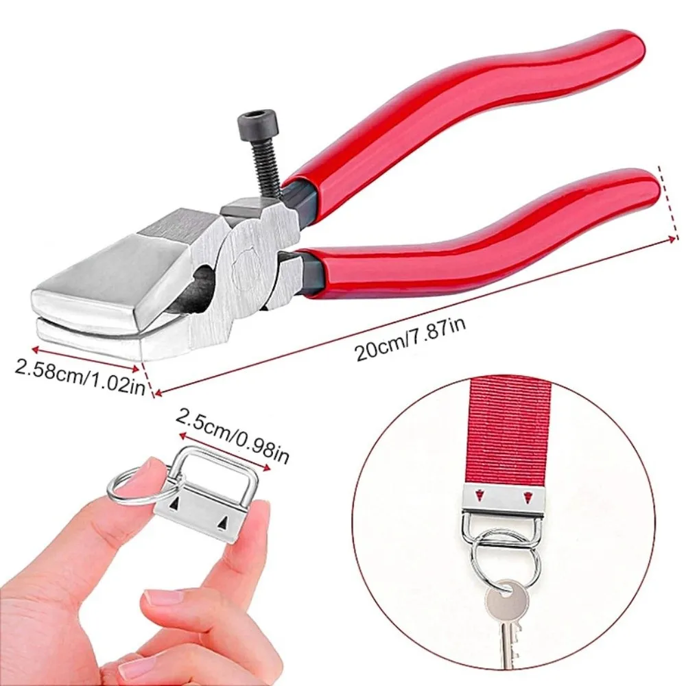41 Pcs Pliers Key Fob Hardware Set DIY Complete Kit Bag Strap Hardware Replacement Parts Professional Jewelry Making Tools