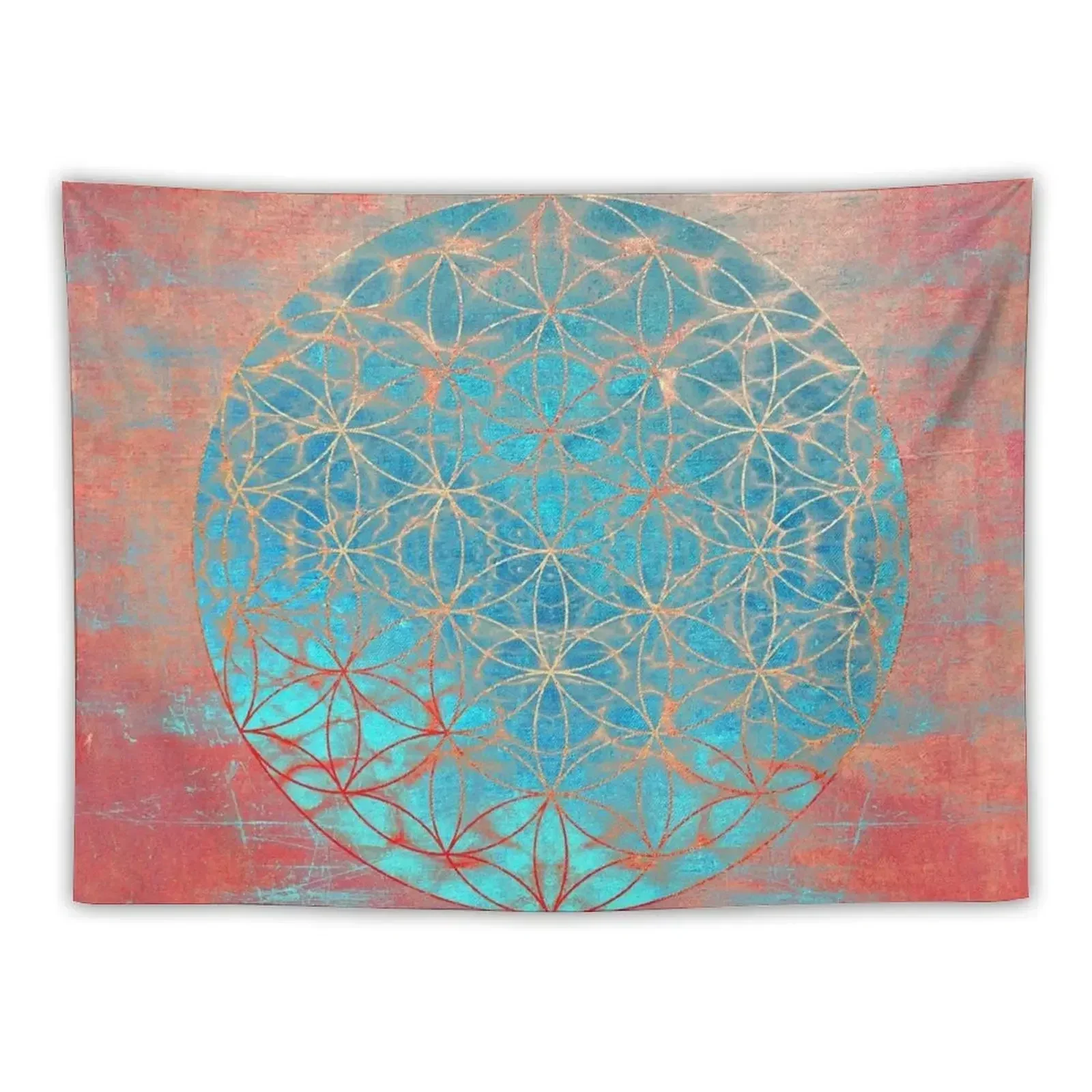

Flower of Life Tapestry For Bedroom Room Decorations Aesthetic Wall Hanging Wall Tapestry