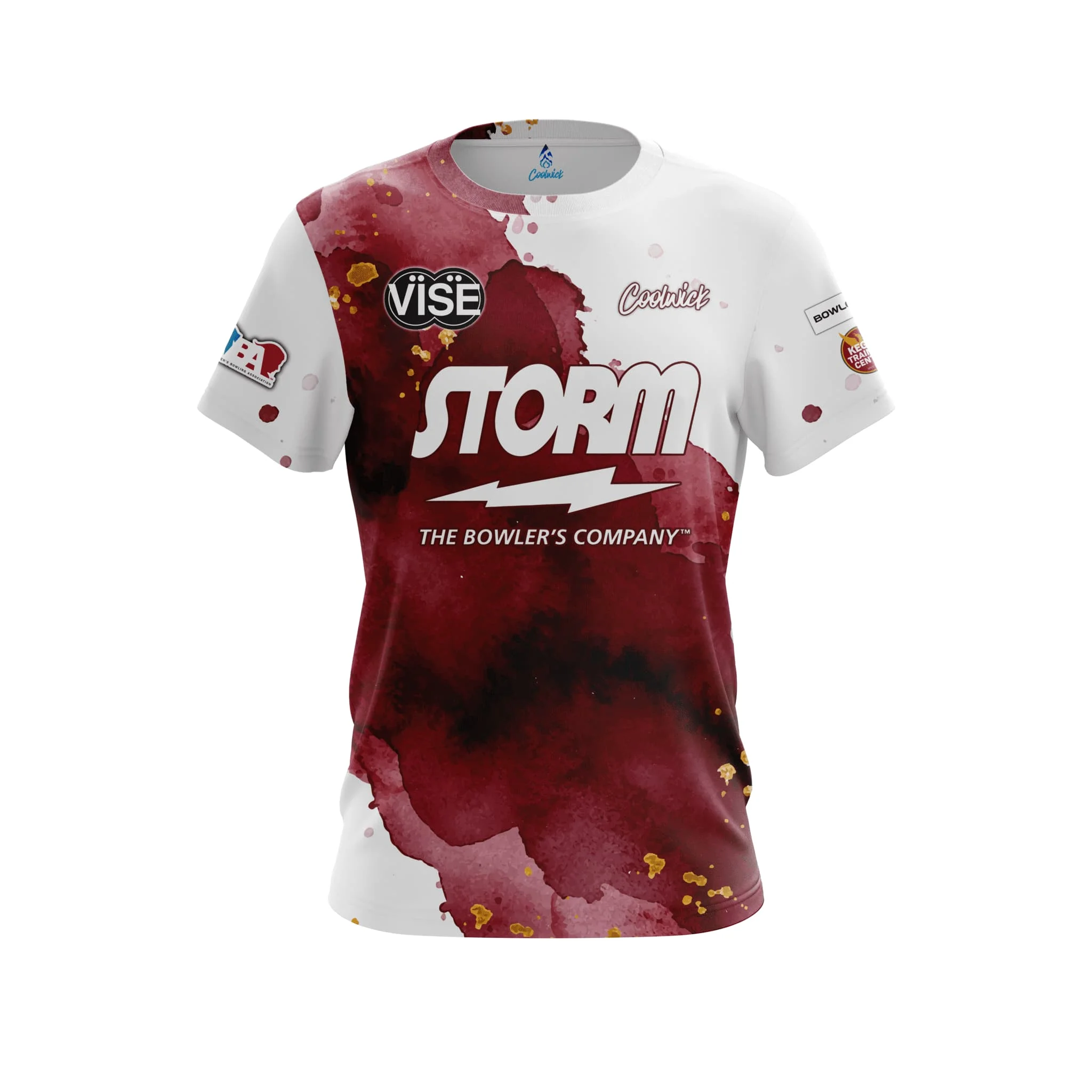 Neues Coolwick Storm Bowling-Trikot, schwarzes Lightning-Logo, kurzärmeliges T-Shirt, Performance Pro Player, Casual Sport, Familien- und Kinder-T-Shirts – Detail 2