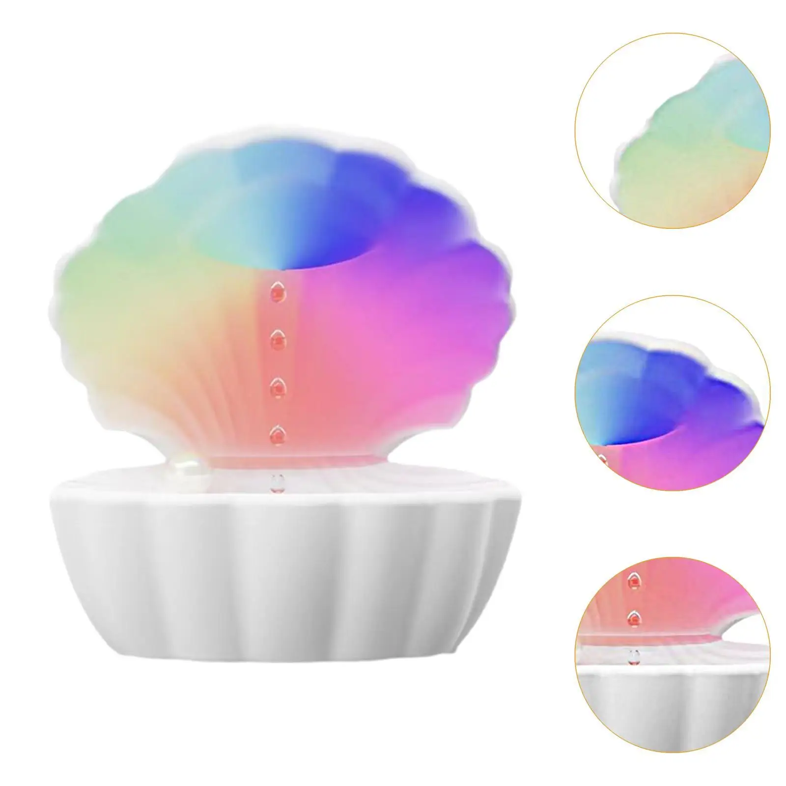 Umidificador de ar com luz atmosférica, música que desfruta de plug tipo C confortável e