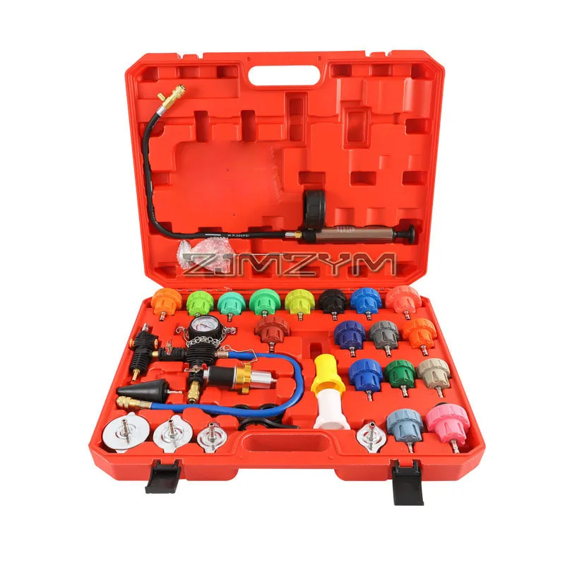 

Инструмент для утечки автомобильного радиатора, тестер давления охлаждающей жидкости радиатора, инструмент для вакуумного пополнения, тест на утечку и комплект пневматического заполнения продувки