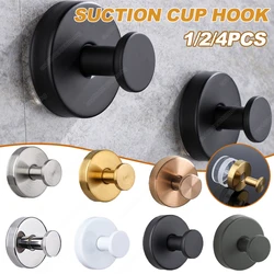 Metal Suction Cup Hook Bathroom Towel Holder Punch-free Strong Adsorption Wall Hooks Reusable Waterproof Kitchen Suction Hook