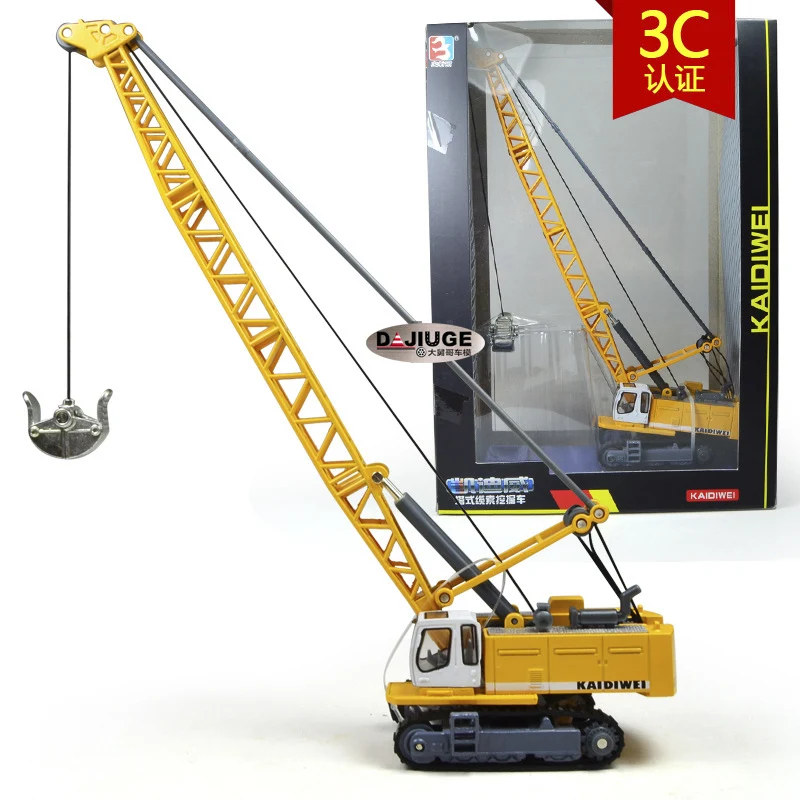 

Mini Alloy Engineering car Model 1:87 Tower cable excavator Crane toy Children's toy car