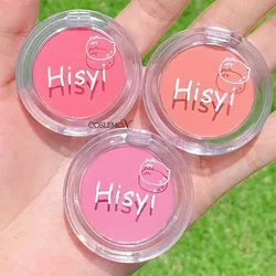 Peach Pink Blush Matte Single Color Natural Waterproof Cheek Tint Face Contouring Powder Brighten Face Rouge Contour Makeup Tool