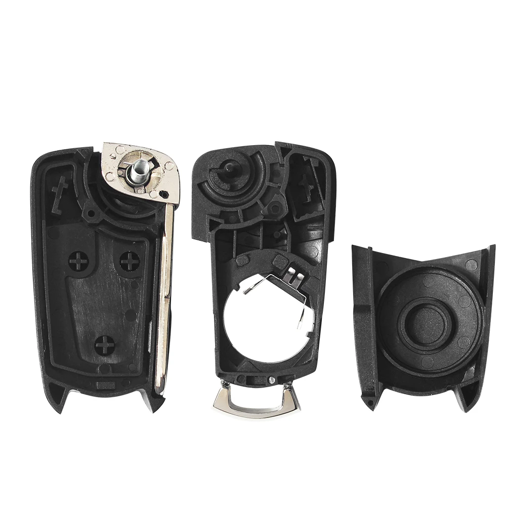 KEYYOU New HU46 Blade Flip Folding Car Key Shell For Opel Antara AMPERA Chevrolet Epica Fob 2 3 Buttons Key Housing Case
