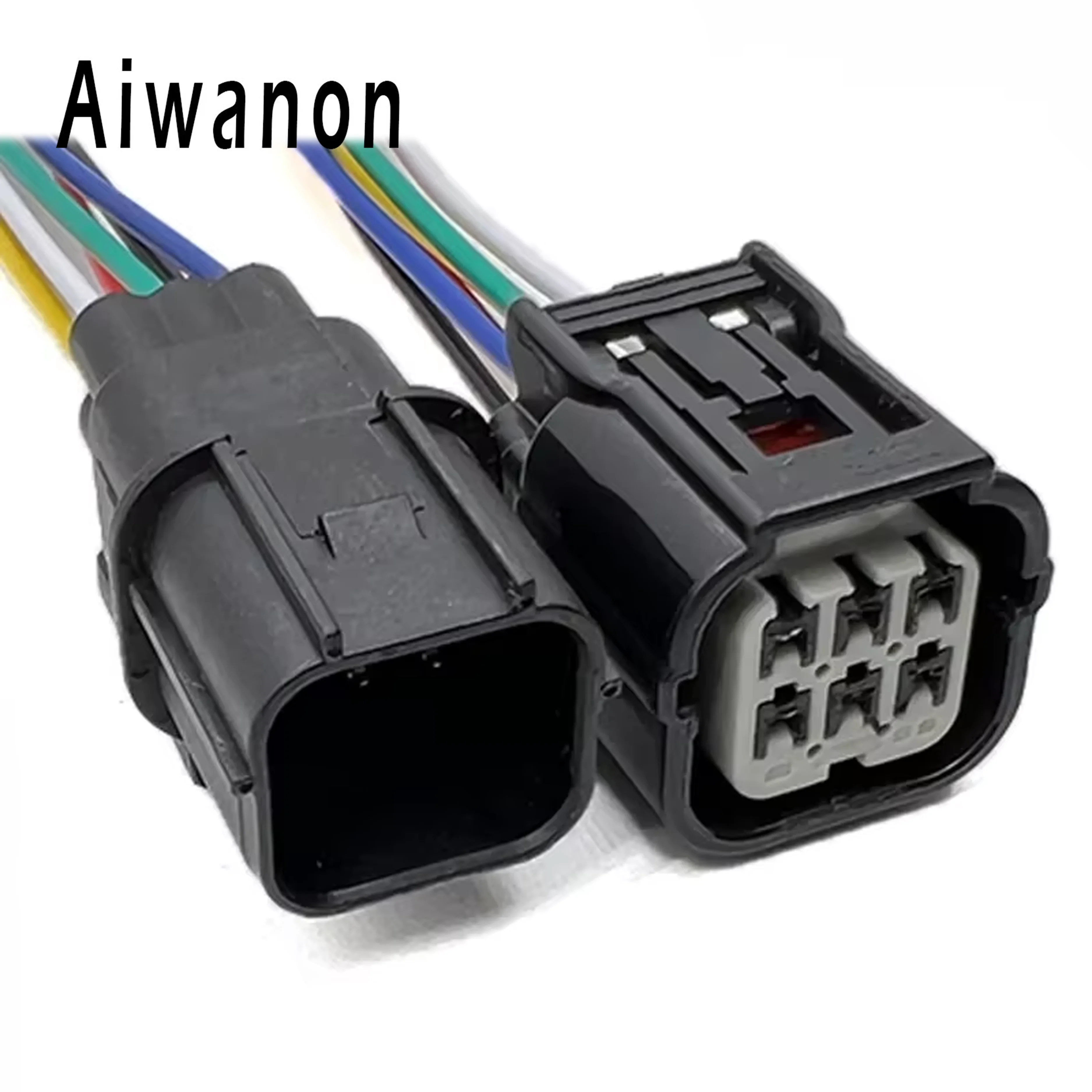 

1 Set 6 Pin Car Air Fuel Ratio 040 AFR Sensor Electrical Connectors Female Male Wire Harness Plug For Honda 6188-4908 6189-7040