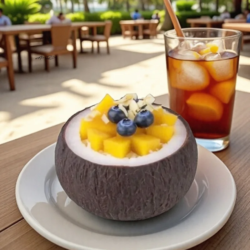 3D Simulation Coconut Shaped Silicone Mold for DIY Mousse Cake Dessert Chocolate Aromatherapy Candle Gypsum Soap Baking Mould - Image 4