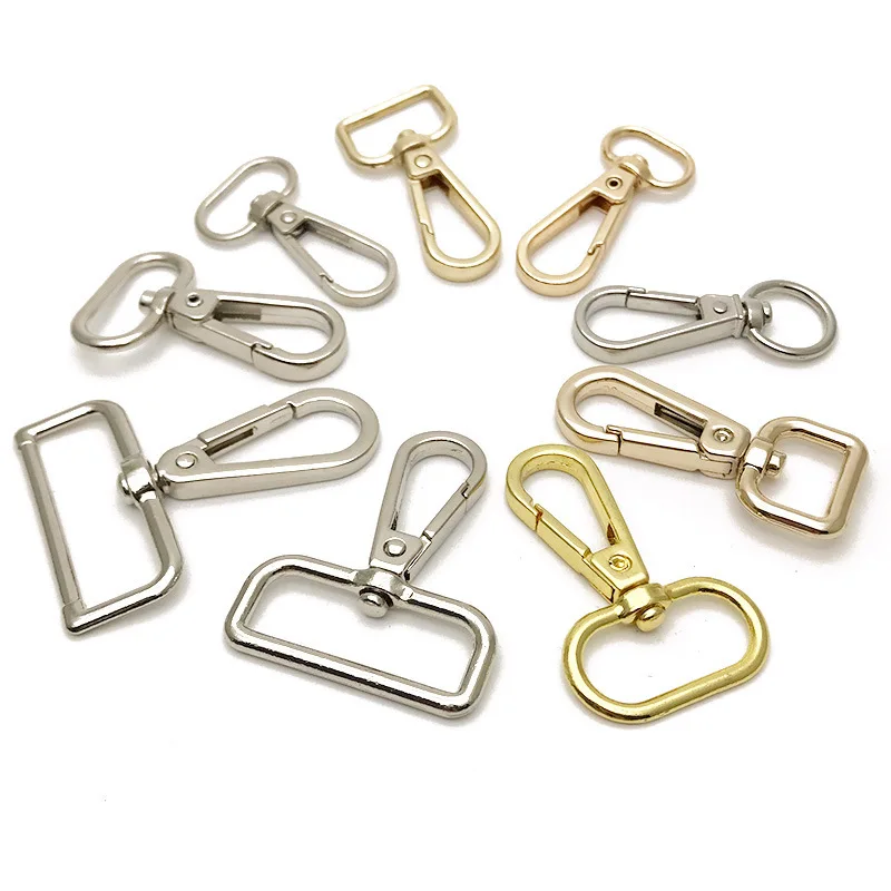 

Metal Handbag Bag Clasps Lobster Swivel Trigger Clips Snap Hooks Buckles 16mm