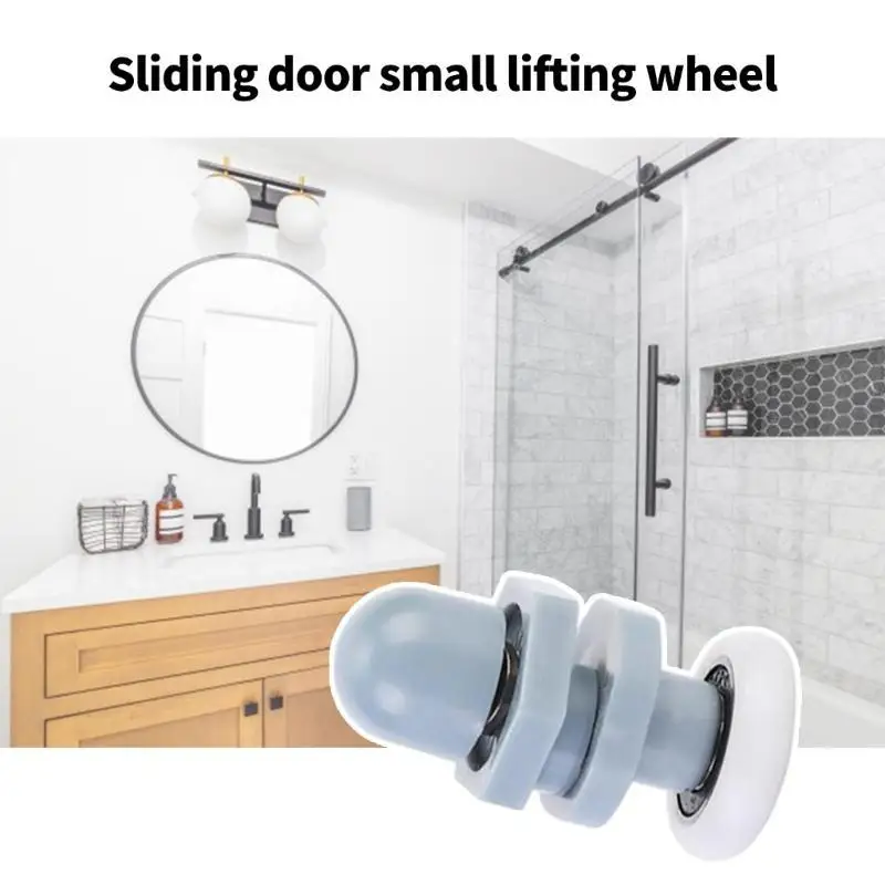 652F Pack of 8 Plastic 20mm Shower Door Rollers Replacement Wheel for Sliding Semicircles Door Sturdy Construction Use