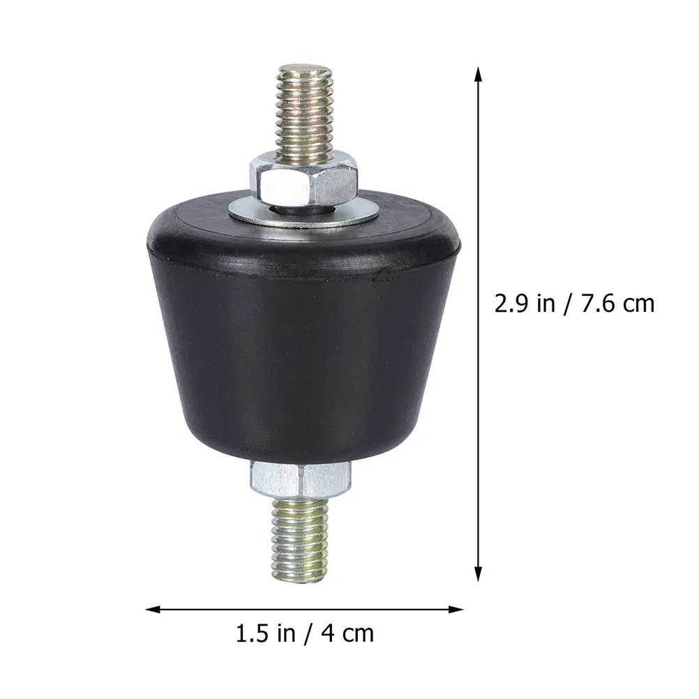 Heavy Duty Anti-Vibration Pads for Mini Split AC Condenser – Shockproof Rubber Mounts with Stud & Nut
