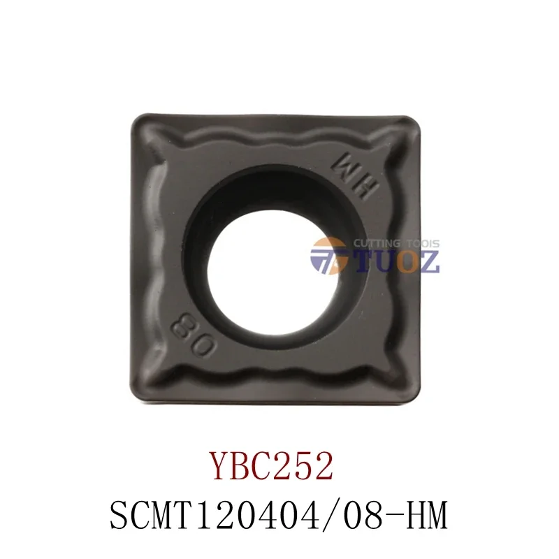 100% Original SCMT120404-HM SCMT120408-HM YBC252 SCMT 120404 120408 HM 1204 Lathe Cutter Turning Tool CNC Cutting