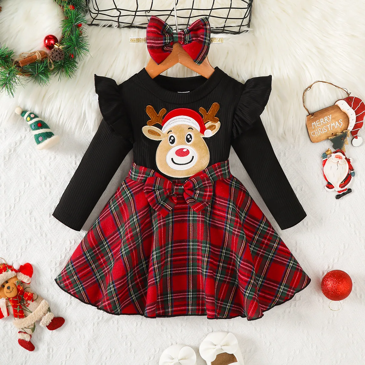 Winter Clothing Storage - 2 шт. детского рождественского платья для