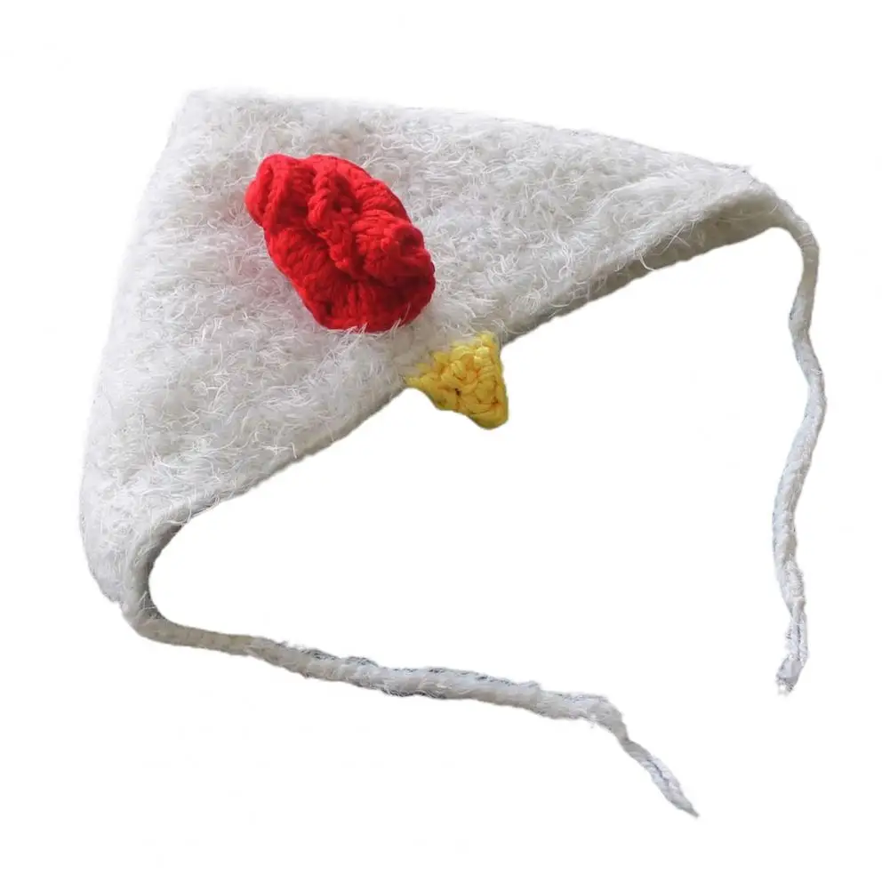 Chicken Shape Baby Hat Cute Knitted Woolen Yard Infant Hat for Photography