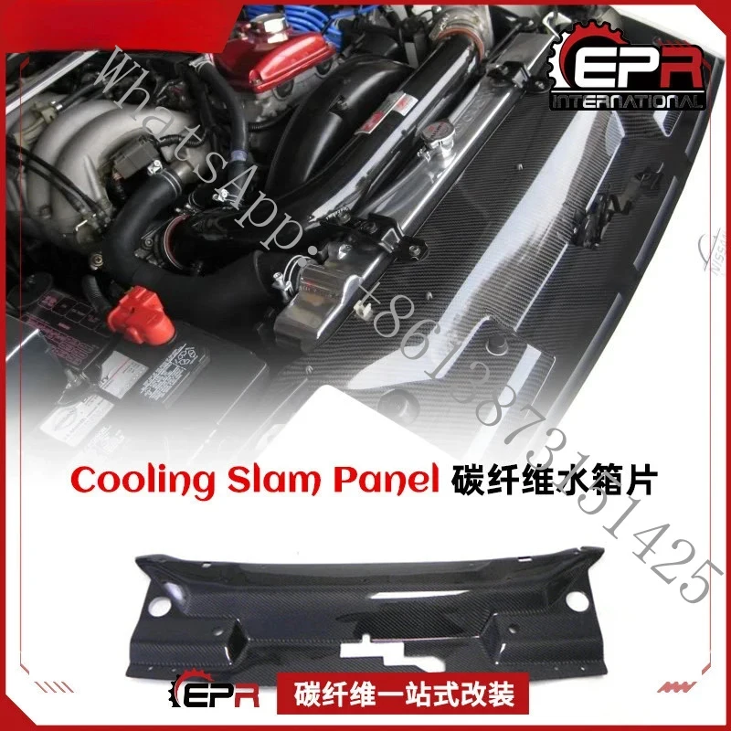 Suitable 180SX S13 Carbon Fiber Front Bumper Radiator Guard & Intercooler Baffle - High Strength, Prevents Debris Damage, Im