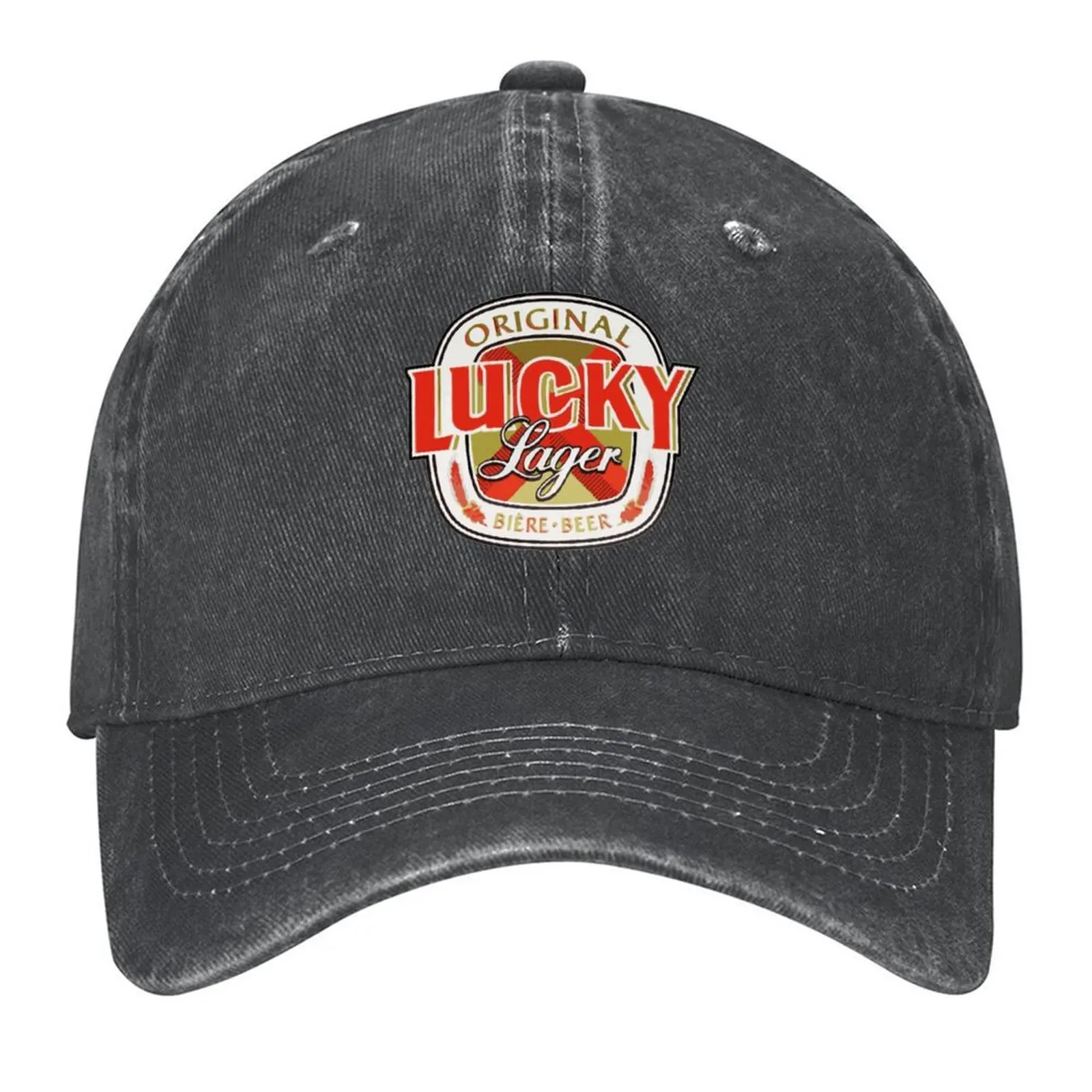 

Lucky-Lager-San-Francisco-Beer Baseball Cap Brand Man cap Gentleman Hat fashionable fishing caps man Woman Hats Men's