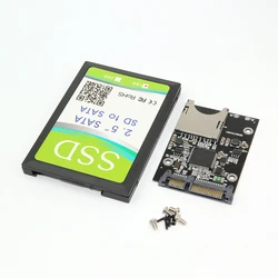 SD to SATA converter adapter SATA 15PIN+7PIN interface SSD  SATA3 SATAIII With plastic casing