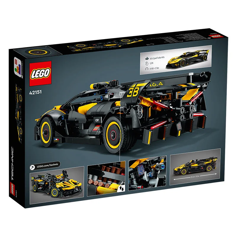 LEGO Technic Mechanical Group 42151 Bugatti Bolide Race Car Boy Assembly Block Children's Gift