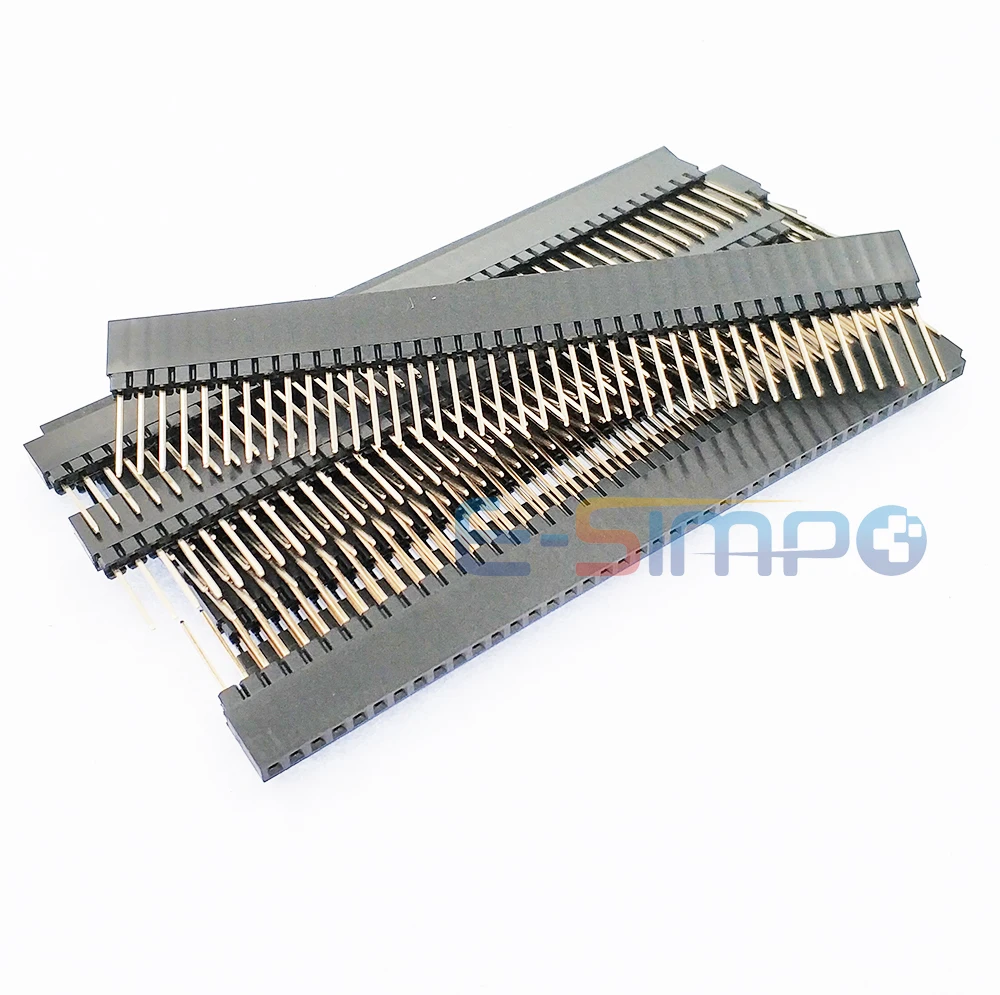 5 pz 2.54mm PC104 1 x40p singolo impilabile Rohs 1U oro PC12.2mm PH11 6T PCB industriale femmina Pin Header connettore presa striscia