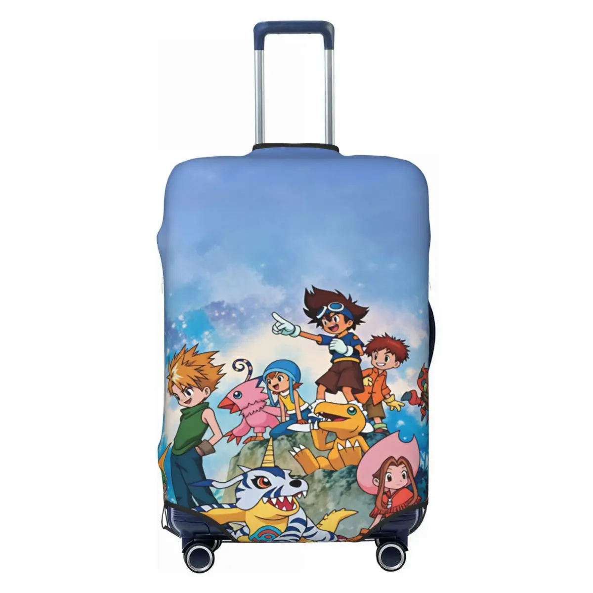 Digimon Suitcase Cover Holiday Business Useful Luggage Accesories Protector