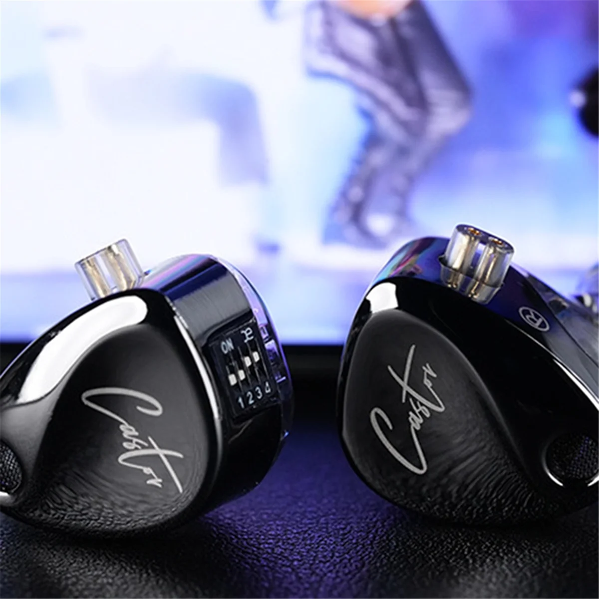 KZ Castor in Ear Headphones HiFi Bass Sound Noise Isolating Dual-Dynamic Driver Wired Earbuds Harman MIC