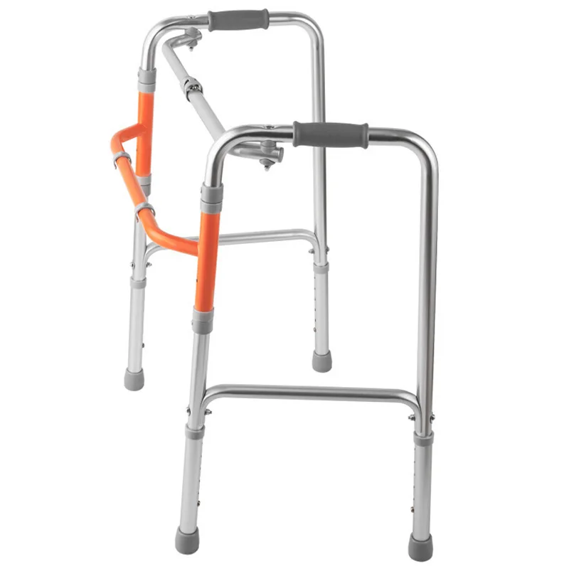 Portable Foldable Walker, Anti-slip Walking Aid for Elderly and Disabled People for Rehabilitation Training