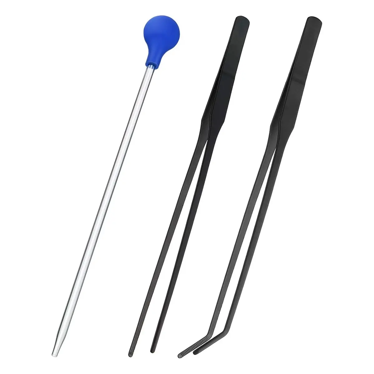 SSR Tank Accessories Extra Long Tweezers for Aquarium, Coral Feeder Long Syringe, Fish Feeding Tongs Tweezers for Spider