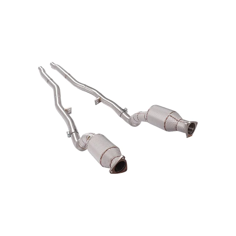 High-Performance for Audi A6 C6 3.0T Stainless Steel Exhaust Catted Downpipe Front Pipe System