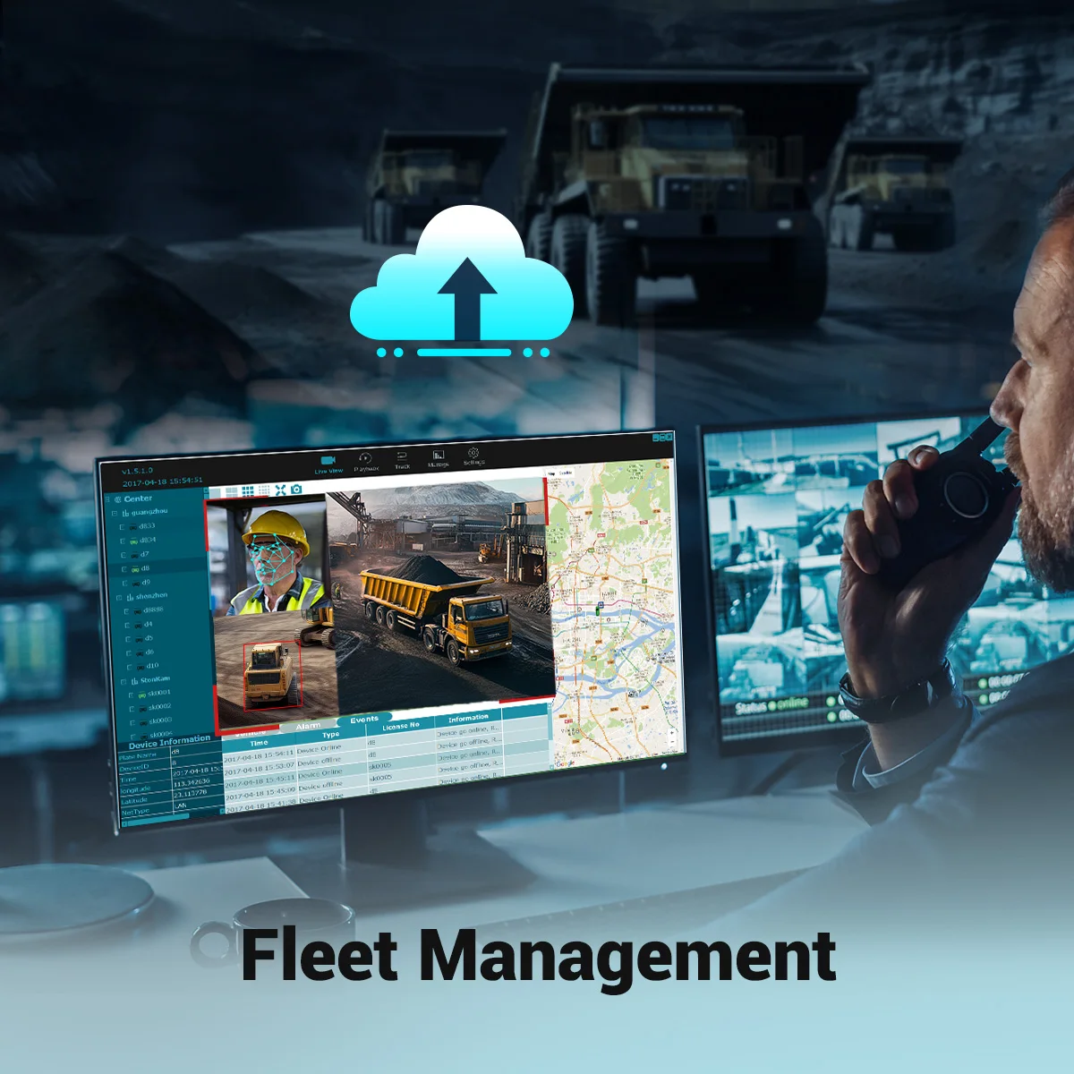 STONKAM الشركة المصنعة Adas Ai Dashcam 4g كاميرا مزدوجة لشاحنة التعدين والمركبات الثقيلة #6