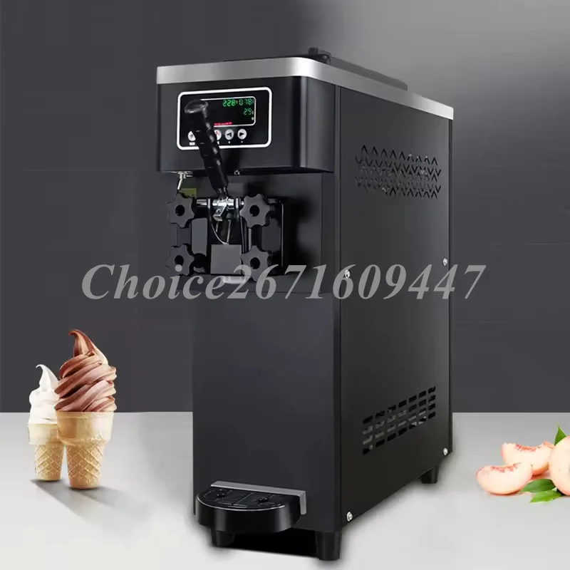 Macchina per la produzione di gelato Soft Serve di alta qualità macchina per gelato Soft a cono da tavolo macchina per gelato a testa singola 18-25l/H