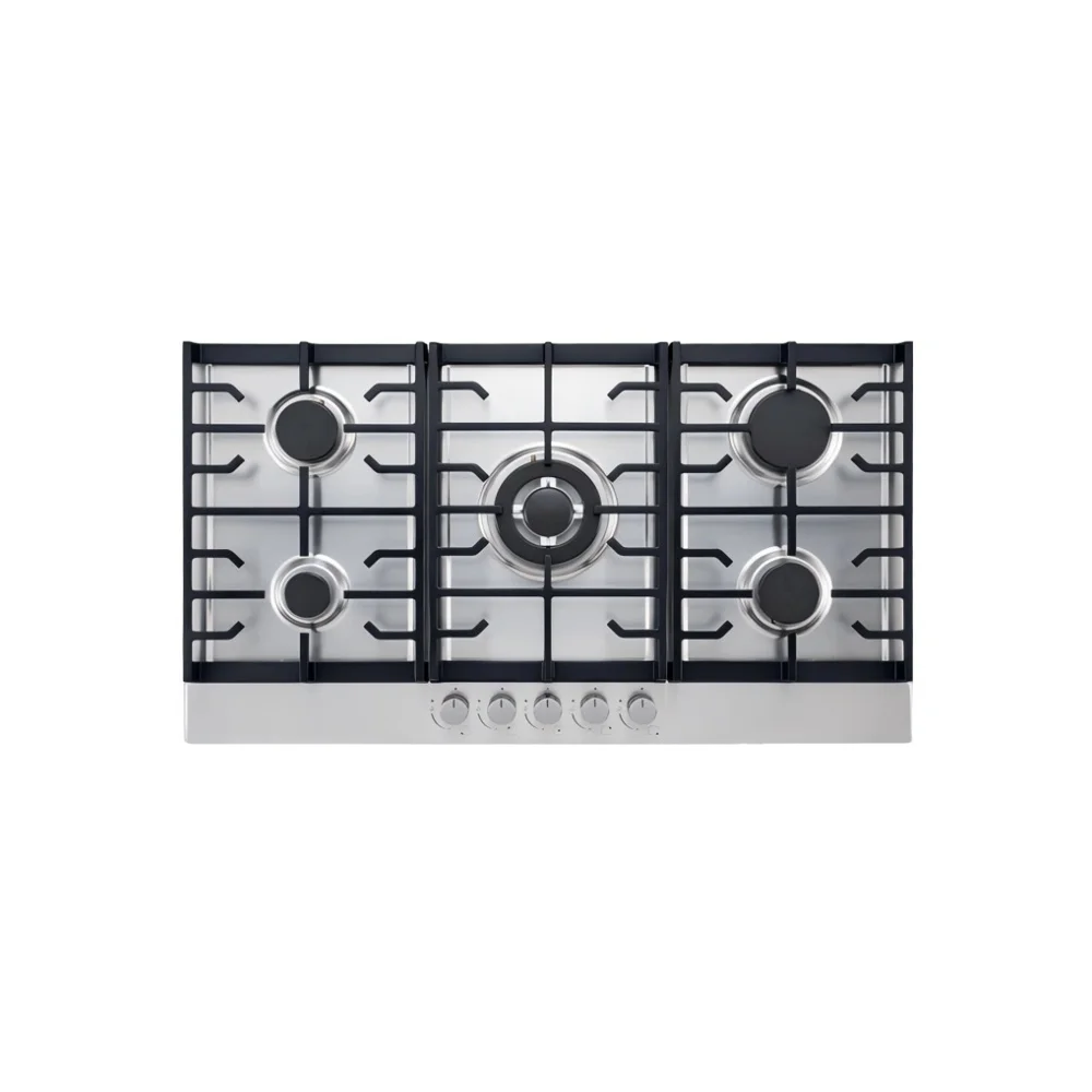 Five Burner Small Stainless Steel Morden Gas Stoves for Top Counters for Kitchen Household