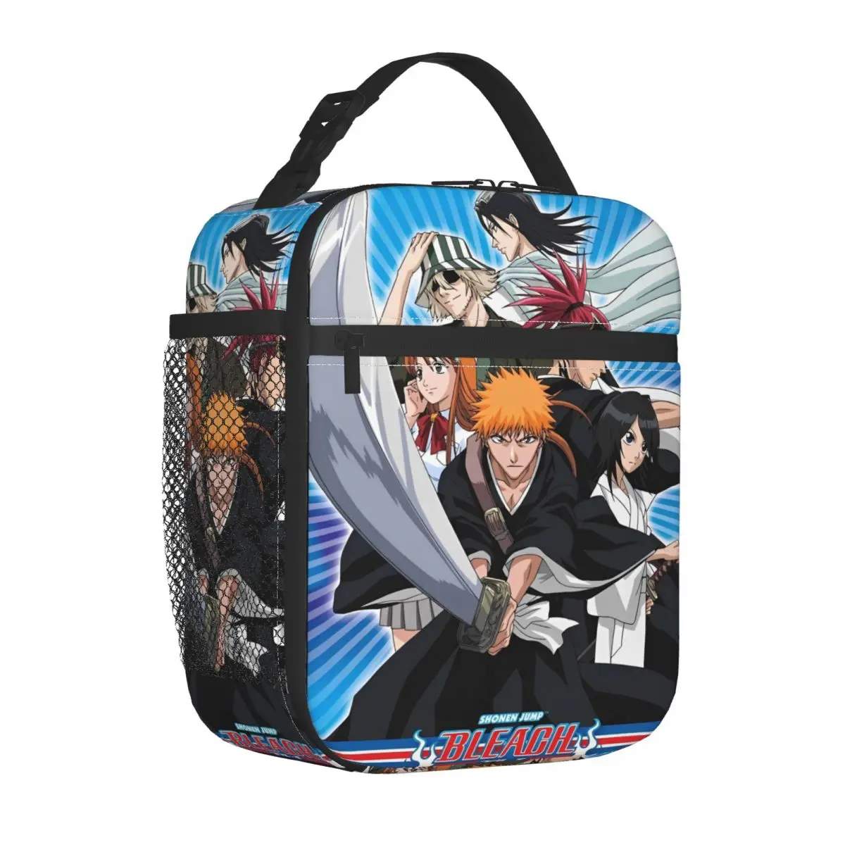 Anime Bleachs Insulated Lunch Bags Leakproof Reusable Cooler Bag Tote Lunch Box School Picnic Bento Pouch