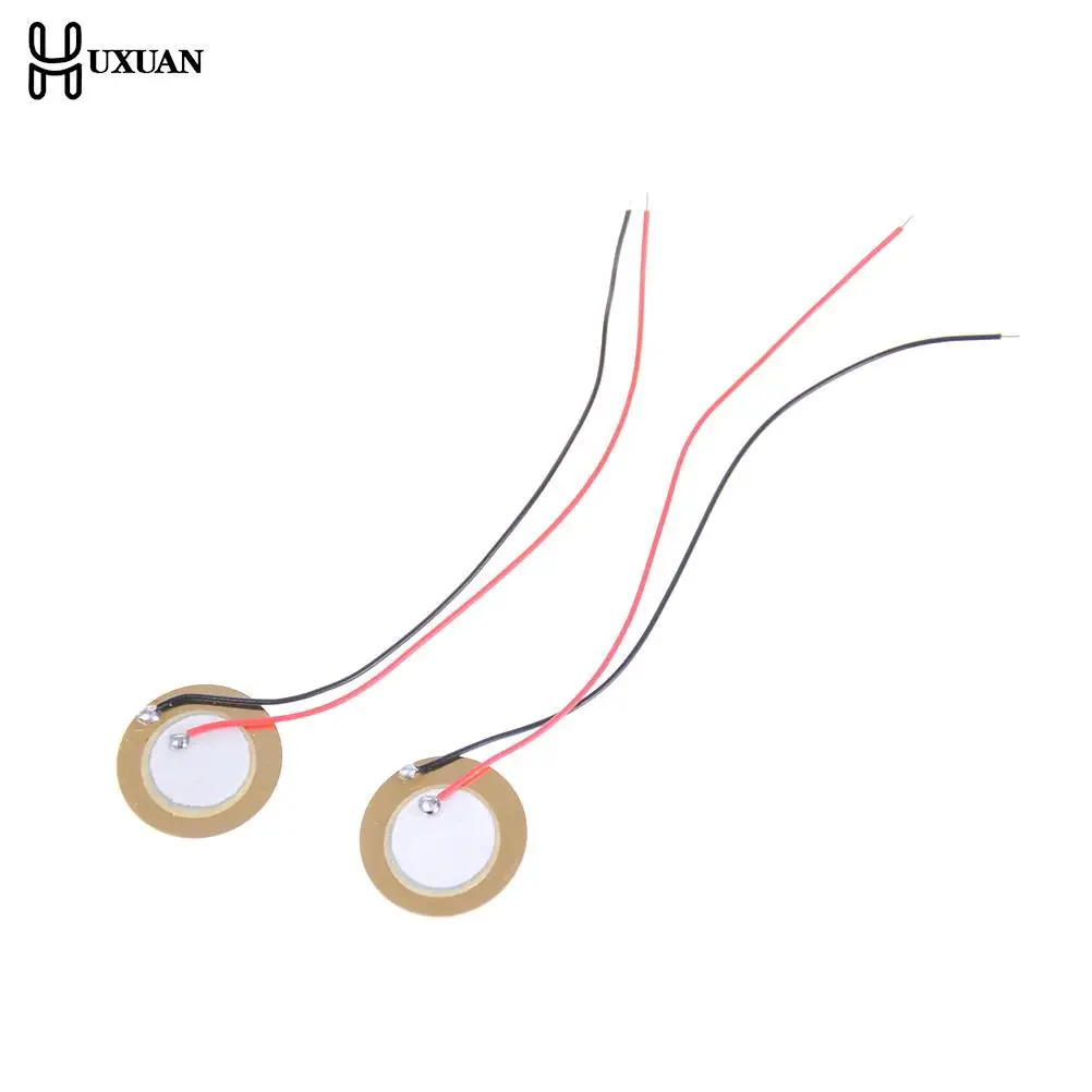 10PCS Sale 20mm Piezo Ceramic Elements Sounder Sensor Trigger Drum Disc + Wire Copper Piezoelectric Buzzer Copper