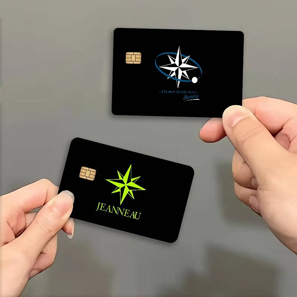 Yacht manufacturing J-JEANNEAU-U logo 100% Hot Sale Amine Credit Debit Bank Card Bus Card Film Skin Sticker
