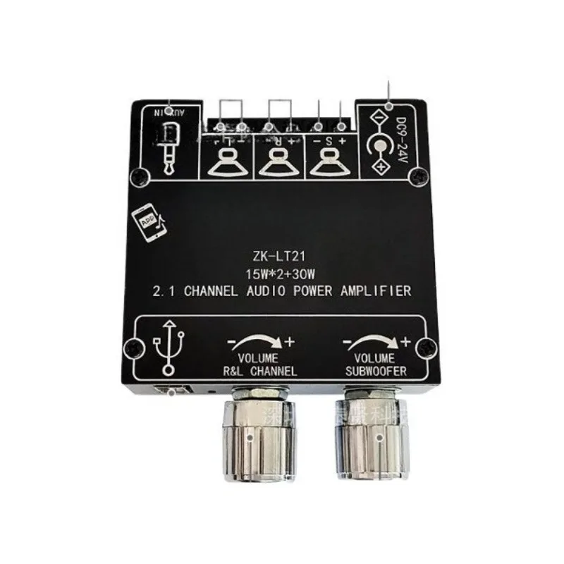 Für Bluetooth-Audio-Digital-Leistungsverstärkerplatinenmodul 2.1 Kanal 15W + 15W + 30W mit Subwoofer 5