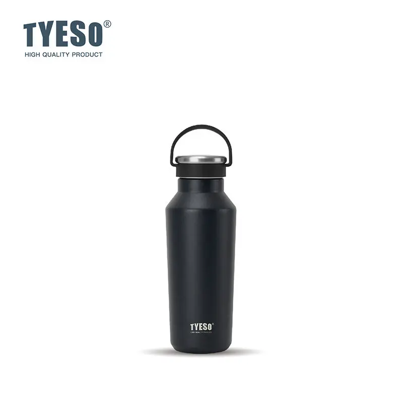 Tyeso 500ML Handle Vacuum Flasks Insulated Durable Leak-Proof for Outdoor Sports Matte Finish Carry Portable Water Bottle Cup