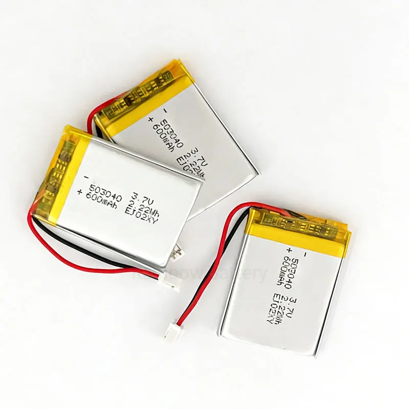 503040 3.7V Lithium Battery Lipo 600mAh Polymer  Batteries for Speaker Bluetooth Headset Communication Digital Rechargeable Cell