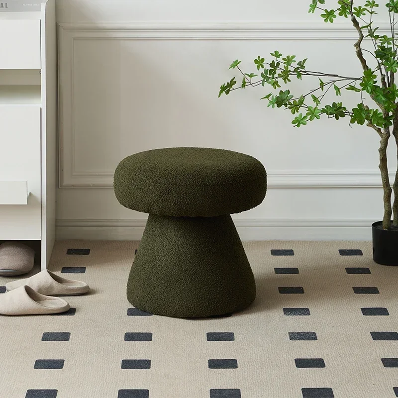 Vanity Chairs Bedroom Furniture Round Indoor Desk Foot Stool Kitchen Luxury Designer Nordic Reception Aesthetic Home Decoration